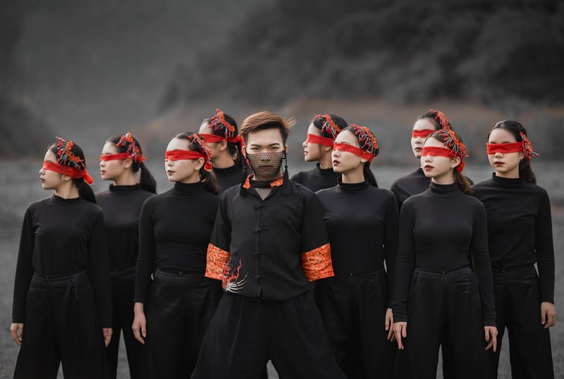 Dance Red Dancers Movement